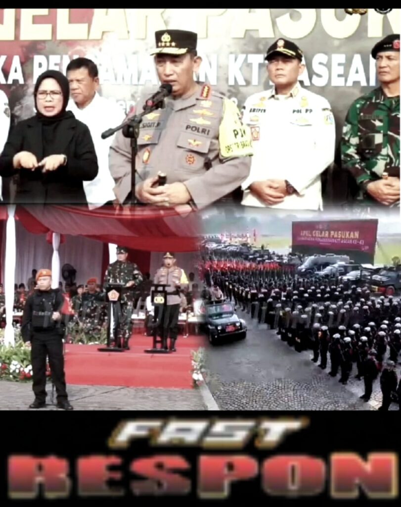 Amankan KTT ASEAN Ke-43, Kapolri dan Panglima TNI Pimpin Apel Gelar ...